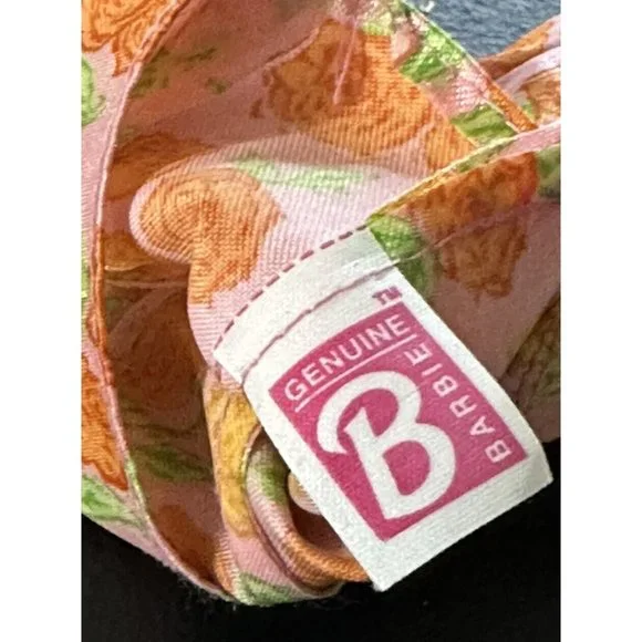 Barbie Dress Up summer garden Pink Floral Dress Sleeveless Barbiecore Vgt - Picture 4 of 8